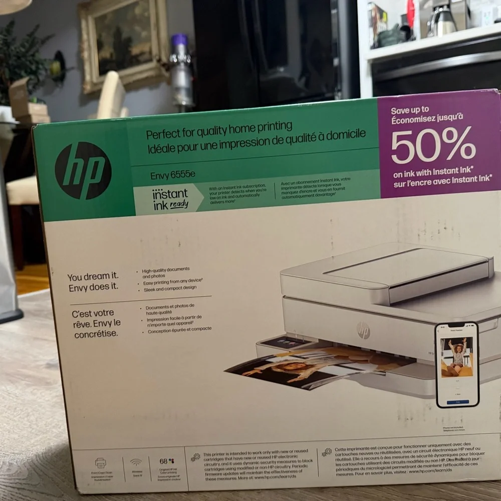 HP Envy 6655e Printer - White